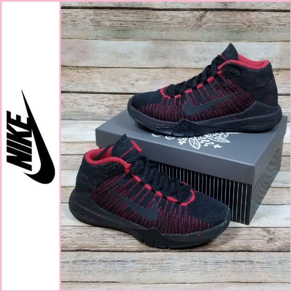 Nike Other - Nike Zoom Ascention Basketball Shoes Black & Red